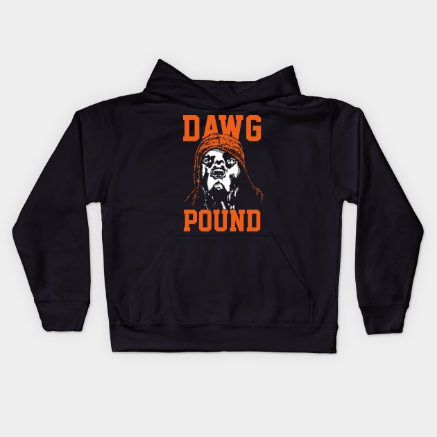 dawg pound Kids Hoodie by Pixelwave